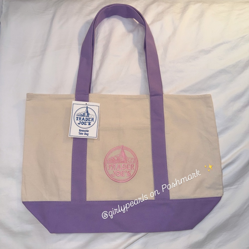 Trader Joe’s Lavender Tote Bag
